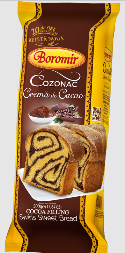 Cozonac Crema de Cacao Boromir 450g
